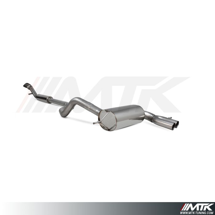 Catback avec silencieux intermedaire Renault Megane RS280 GPF/ RS300 Trophy
